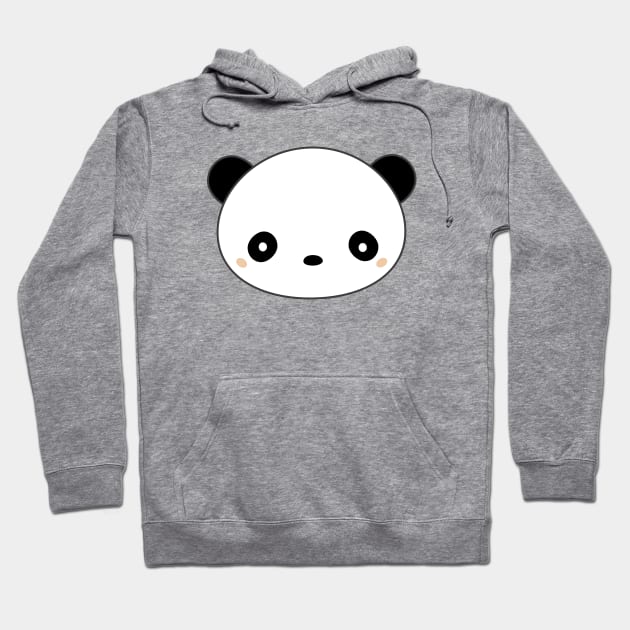 Kawaii Cute Panda Face Hoodie by happinessinatee